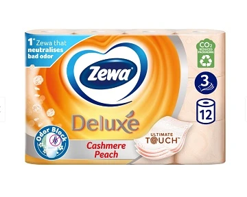 Hartie igienica Zewa Deluxe Cashmere Peach 3 straturi 12 role